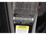 2015 Range Rover Evoque Color Code for Santorini Black Metallic - Color Code: 820