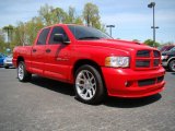 2005 Flame Red Dodge Ram 1500 SRT-10 Quad Cab #10548679