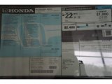 2015 Honda Odyssey EX Window Sticker