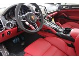 2016 Porsche Cayenne Turbo Black/Garnet Red Interior