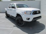 2015 Super White Toyota Tacoma TSS PreRunner Double Cab #105750266