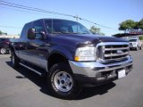 2004 Medium Wedgewood Blue Metallic Ford F250 Super Duty Lariat Crew Cab 4x4 #105779541