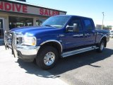 2003 Sonic Blue Metallic Ford F250 Super Duty XLT Crew Cab 4x4 #105779641