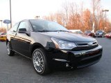 2009 Ebony Black Ford Focus SES Coupe #10548591