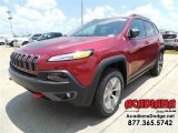 2015 Deep Cherry Red Crystal Pearl Jeep Cherokee Trailhawk 4x4 #105927178