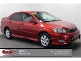 2007 Impulse Red Pearl Toyota Corolla S #105927234