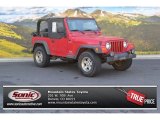 2004 Flame Red Jeep Wrangler Sport 4x4 #105954339