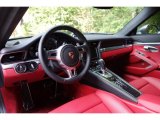 2015 Porsche 911 Turbo Coupe Black/Garnet Red Interior