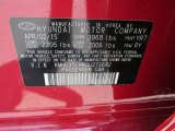 2016 Elantra GT Color Code for Scarlet Red Pearl - Color Code: YR7