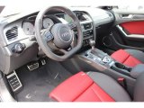 2016 Audi S4 Prestige 3.0 TFSI quattro Black/Magma Red Interior