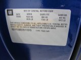 2007 Chevrolet Corvette Z06 Info Tag