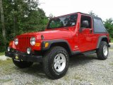 2004 Flame Red Jeep Wrangler Sport 4x4 #106213390