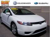 2007 Taffeta White Honda Civic LX Coupe #10595567