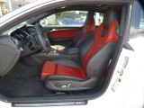 2015 Audi S5 3.0T Prestige quattro Coupe Black/Magma Red Interior