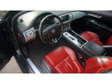 2012 Jaguar XF Portfolio Warm Charcoal/Red Zone Interior