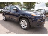 True Blue Pearl Jeep Cherokee in 2016