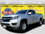 2015 Silver Ice Metallic Chevrolet Colorado WT Extended Cab 4WD #106334447