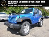 2015 Hydro Blue Pearl Jeep Wrangler Sport 4x4 #106363251