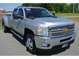 2011 Sheer Silver Metallic Chevrolet Silverado 3500HD LTZ Crew Cab 4x4 #106479392