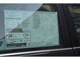 2016 Toyota Camry XLE Window Sticker