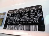 2016 Sorento Color Code for Snow White Pearl - Color Code: SWP