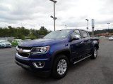 2016 Laser Blue Chevrolet Colorado LT Crew Cab 4x4 #106654064