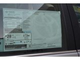 2016 Toyota Camry SE Window Sticker