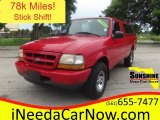 1999 Bright Red Ford Ranger XL Regular Cab #106692029