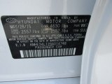 2016 Sonata Hybrid Color Code for Diamond White Pearl - Color Code: WW7