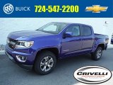 2016 Laser Blue Chevrolet Colorado Z71 Crew Cab 4x4 #106724840