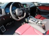 2016 Audi SQ5 Premium Plus 3.0 TFSI quattro Black/Magma Red Interior