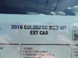 2016 Chevrolet Colorado WT Extended Cab Info Tag