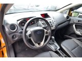 2011 Ford Fiesta SES Hatchback Plum/Charcoal Black Leather Interior