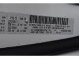 2016 Grand Caravan Color Code for Bright White - Color Code: PW7