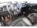 2011 Mini Cooper John Cooper Works Hardtop Carbon Black/Championship Red Piping Lounge Leather Interior