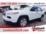 2016 Bright White Jeep Cherokee Sport #106985194