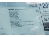 2016 Porsche 911 Turbo S Coupe Window Sticker