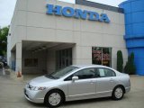 2007 Alabaster Silver Metallic Honda Civic Hybrid Sedan #10674087