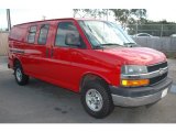 2005 Victory Red Chevrolet Express 2500 Commercial Van #107043651