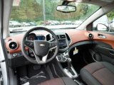 2016 Chevrolet Sonic LT Sedan Jet Black/Brick Interior