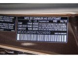 2015 CLA Color Code for Cocoa Brown Metallic - Color Code: 990