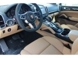 2016 Porsche Cayenne Diesel Black/Luxor Beige Interior