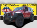 2010 Flame Red Jeep Wrangler Unlimited Rubicon 4x4 #107201748