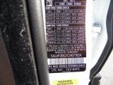 2012 Range Rover Evoque Color Code for Fuji White - Color Code: 867