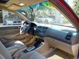 2005 Honda Civic EX Sedan Ivory Interior