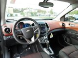 2016 Chevrolet Sonic LT Sedan Jet Black/Brick Interior