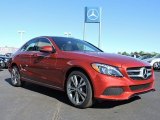 2016 Mercedes-Benz C designo Cardinal Red Metallic