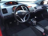 2008 Honda Civic Si Coupe Black Interior