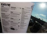 2016 Volvo XC60 T6 Drive-E Window Sticker