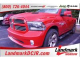 2013 Flame Red Ram 1500 Sport Crew Cab #107340524
